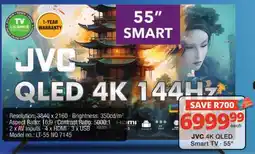 Checkers JVC 4K QLED Smart TV · 55" offer