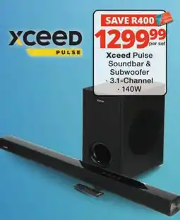 Checkers Xceed Pulse Soundbar & Subwoofer offer