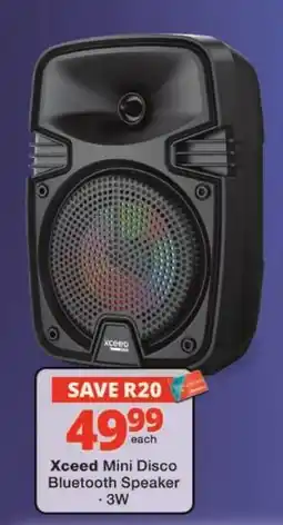 Checkers Xceed Mini Disco Bluetooth Speaker offer