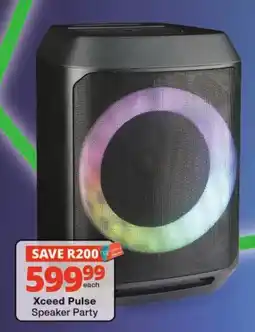 Checkers Xceed Pulse Speaker Party offer