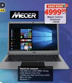 Checkers Mecer Celeron Notebook offer
