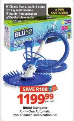 Checkers Blu52 Navigator All-in-One Automatic Pool Cleaner Combination Set offer
