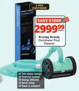 Checkers Kreepy Krauly Dominator Pool Cleaner offer