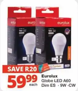 Checkers Eurolux Globe LED A60 offer