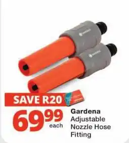 Checkers Gardena Adjustable Nozzle Hose Fitting offer