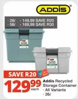 Checkers Addis Recycled Storage Container offer