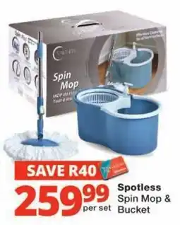 Checkers Spotless Spin Mop & Bucket offer