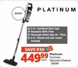 Checkers Platinum Cyclone Vacuum Cleaner offer