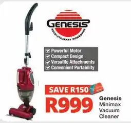 Checkers Genesis Minimax Vacuum Cleaner offer