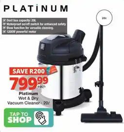 Checkers Platinum Wet & Dry Vacuum Cleaner offer