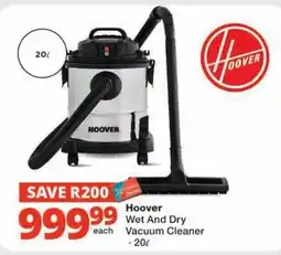Checkers Hoover Wet And Dry Vacuum Cleaner offer