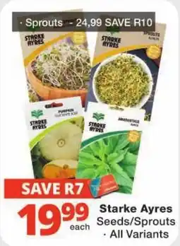 Checkers Starke Ayres Seeds/Sprouts offer