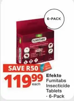 Checkers Efekto Fumitabs Insecticide Tablets offer