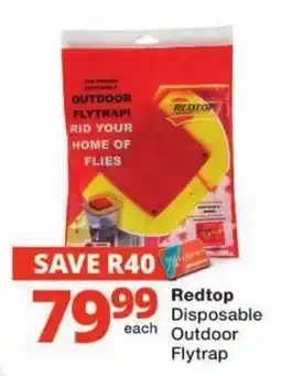 Checkers Redtop Disposable Outdoor Flytrap offer