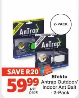 Checkers Efkto Antrap Outdoor/Indoor Ant Bait offer