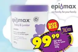 Shoprite EPI-MAX BABY & JUNIOR CREAM 400g offer
