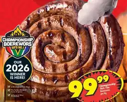 Shoprite Championship Thick/Thin Boerewors offer