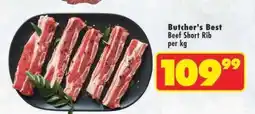 Shoprite Butcher's Best Beef Short Rib offer