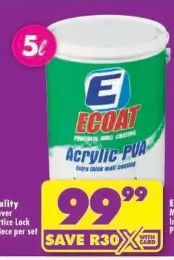 Shoprite ECOAT Acrylic PVA offer