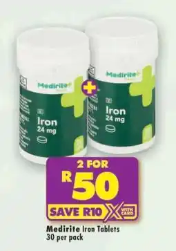 Shoprite Medirite Iron Tablets offer