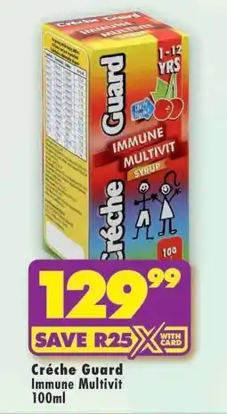 Shoprite Crèche Guard Immune Multivit 100ml offer