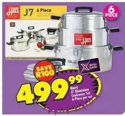 Shoprite Hartz J7 Aluminium Cookware Set 6-Piece per set offer
