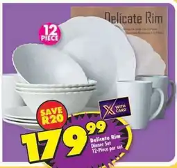 Shoprite DELICATE RIM DINNER SET offer