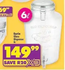 Shoprite Eerin Glass Dispenser 6L offer