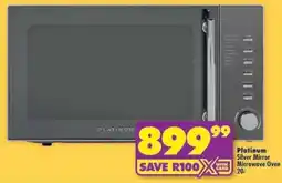 Shoprite PLATINUM Silver Mirror Microwave Oven 20L offer
