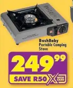Shoprite BushBaby Portable Camping Stove offer