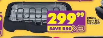 Shoprite OTTIMO ELECTRIC BBQ GRILL 2000W offer