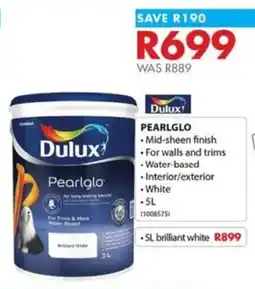 Chamberlain Dulux Pearl glo offer