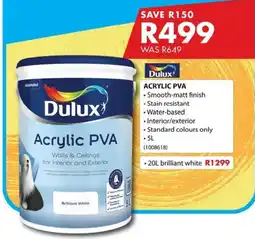 Chamberlain Dulux Acrylic PVA offer
