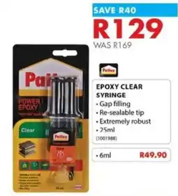Chamberlain Pettex Epoxy Clear Syringe offer