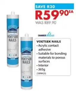 Chamberlain Chamberlain Voetsek Nails offer
