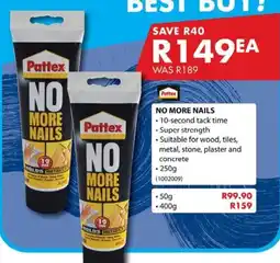 Chamberlain Pattex NO MORE NAILS offer