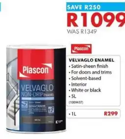 Chamberlain Plascon Velvaglo Non-Drip Enamel offer