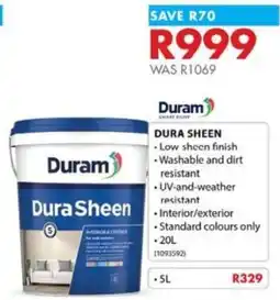 Chamberlain Duram Dura Sheen offer