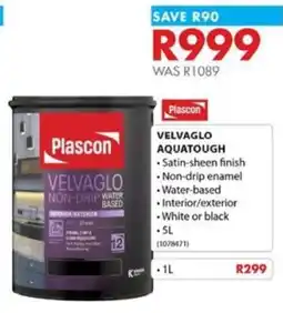 Chamberlain Plascon Velvaglo Aquatough offer