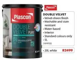 Chamberlain Plascon Double Velvet Pure offer