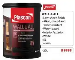 Chamberlain Plascon WALL & ALL offer