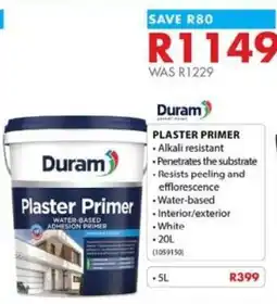 Chamberlain Duram Plaster Primer offer
