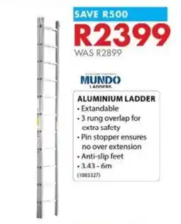 Chamberlain Mundo Ladders Aluminium Ladder offer