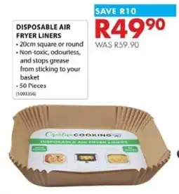 Chamberlain Creative Cooking Disposable Air Fryer Liners offer