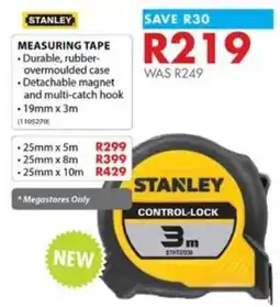 Chamberlain Stanley Measuring Tape offer
