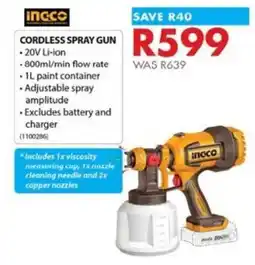 Chamberlain Cordless Spray Gun Incco offer