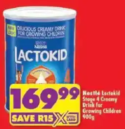 Shoprite Nestlé Lactokid Stage 4 Creamy Drink for Growing Children offer