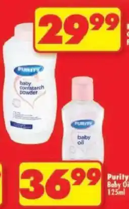 Shoprite Purity baby cornstarch powder offer