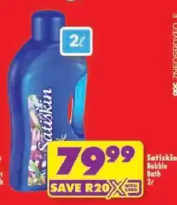 Shoprite Satiskin Bubble Bath offer