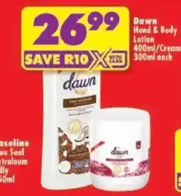 Shoprite Dawn Hand & Body Lotion offer